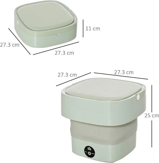 Foldable Mini Washing Machine – Portable Collapsible Washer for Travel