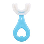 360° U-Shaped Baby Toothbrush | Soft Silicone Kids Oral Care & Teether Brush