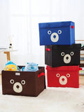 1 Pc Panda Design Folding Storage Bins Quilt Basket Kid Toys