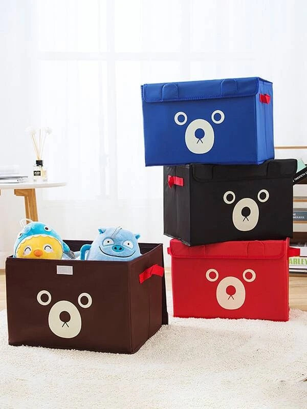1 Pc Panda Design Folding Storage Bins Quilt Basket Kid Toys