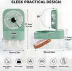 Mini Fan with Cool Mist, Portable Air Cooler, USB Table Fan