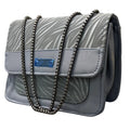 Luxury Women’s Shoulder Bag in Charcoal Black Faux Leather for Casual, Work, and Formal Use
