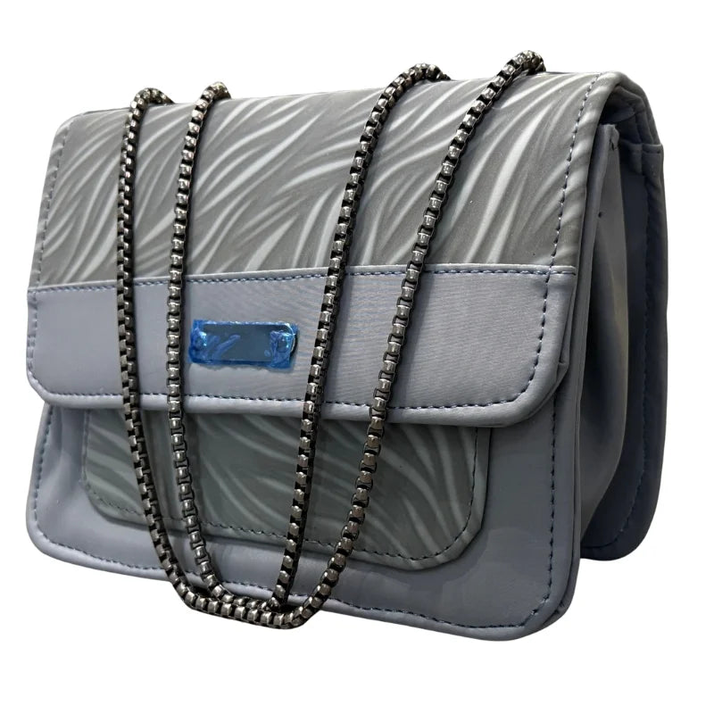 Luxury Women’s Shoulder Bag in Charcoal Black Faux Leather for Casual, Work, and Formal Use