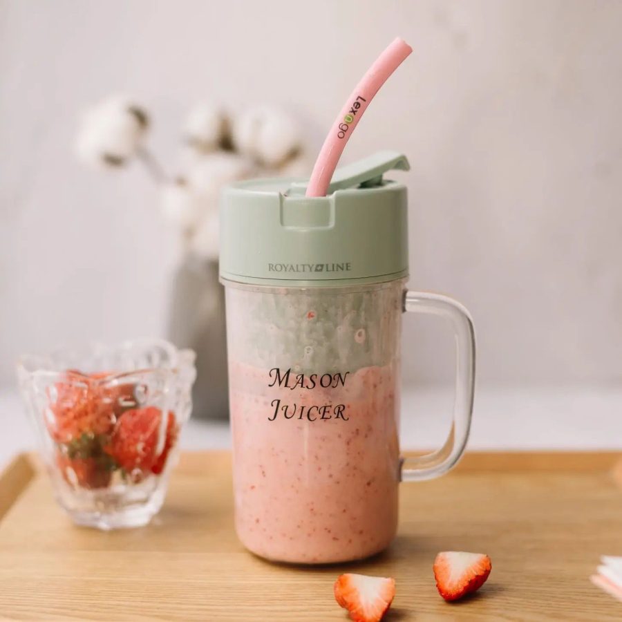Professional Mini Juicer – Portable Blender &amp; Smoothie Maker with Built-In Straw