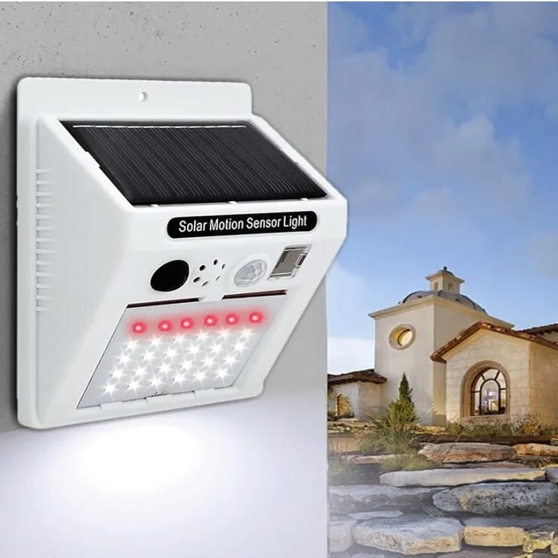 Alarm Sound Security Solar Lamp with Motion Detector & Remote Control – S