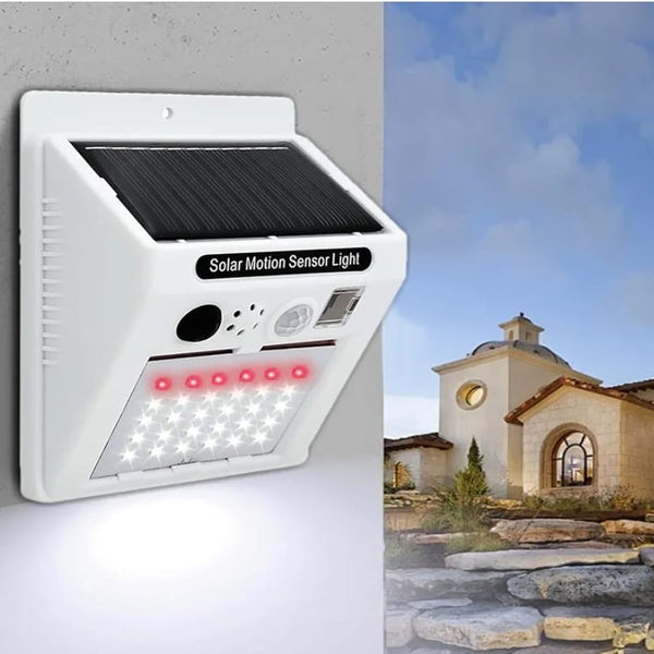 Alarm Sound Security Solar Lamp with Motion Detector & Remote Control – S