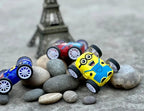 360° Stunt Car Toy - Double-Sided Flip Action, Friction Powered, Cartoon-Themed Racer