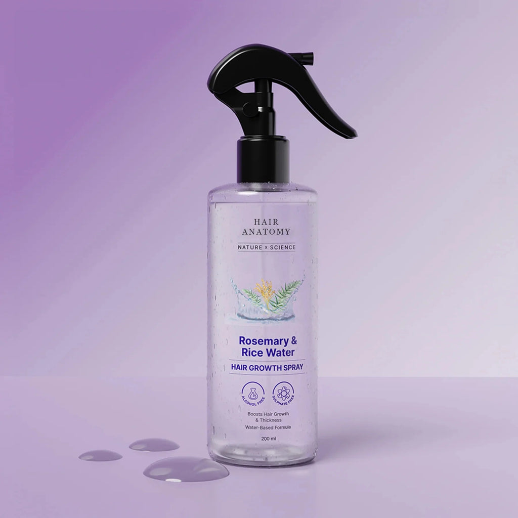 Anatomy Rosemary Water Spray for Hair Growth & Thickness with Rice Water – 200ml