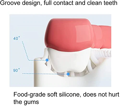 360° U-Shaped Baby Toothbrush | Soft Silicone Kids Oral Care & Teether Brush