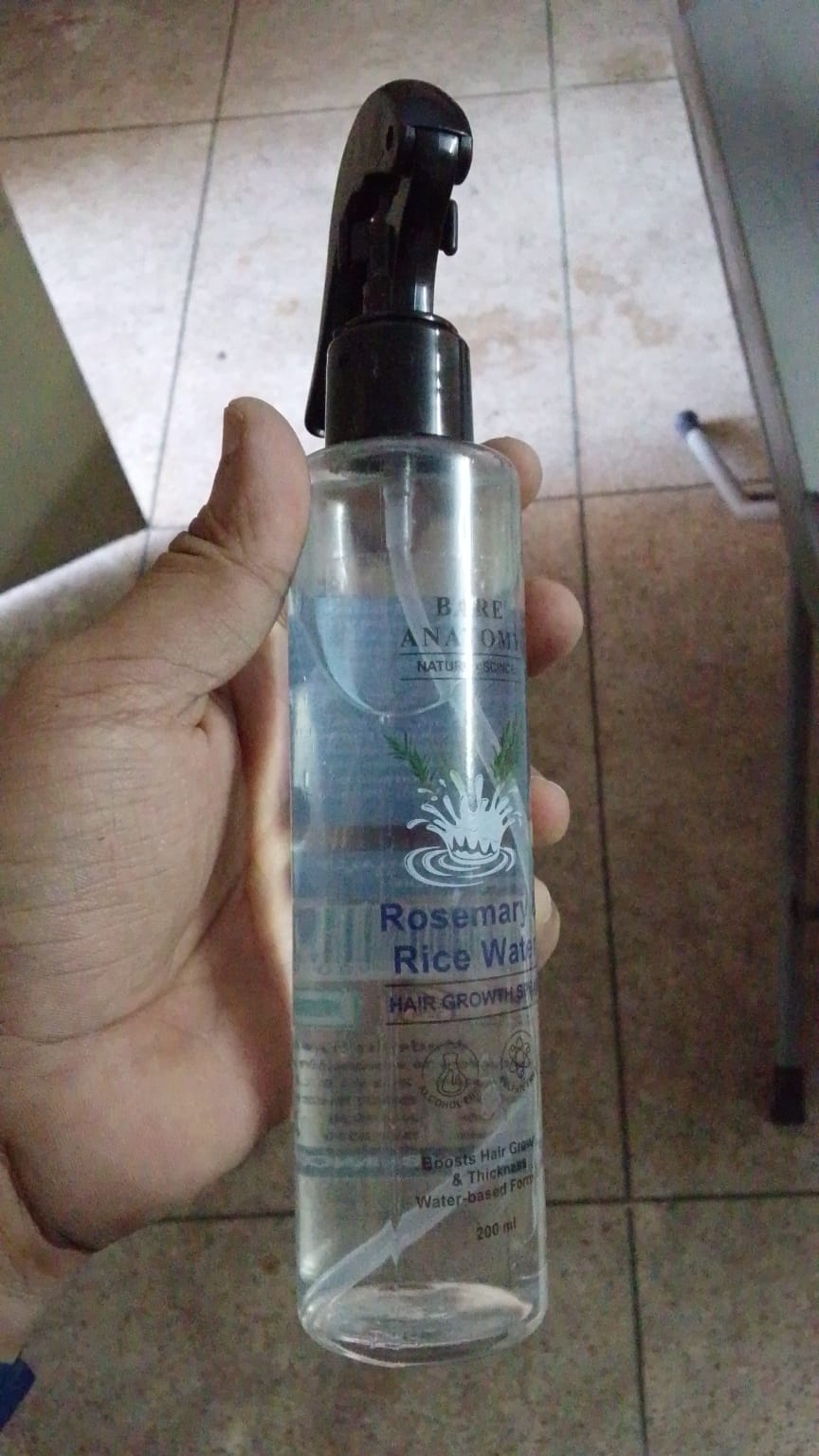 Anatomy Rosemary Water Spray for Hair Growth & Thickness with Rice Water – 200ml