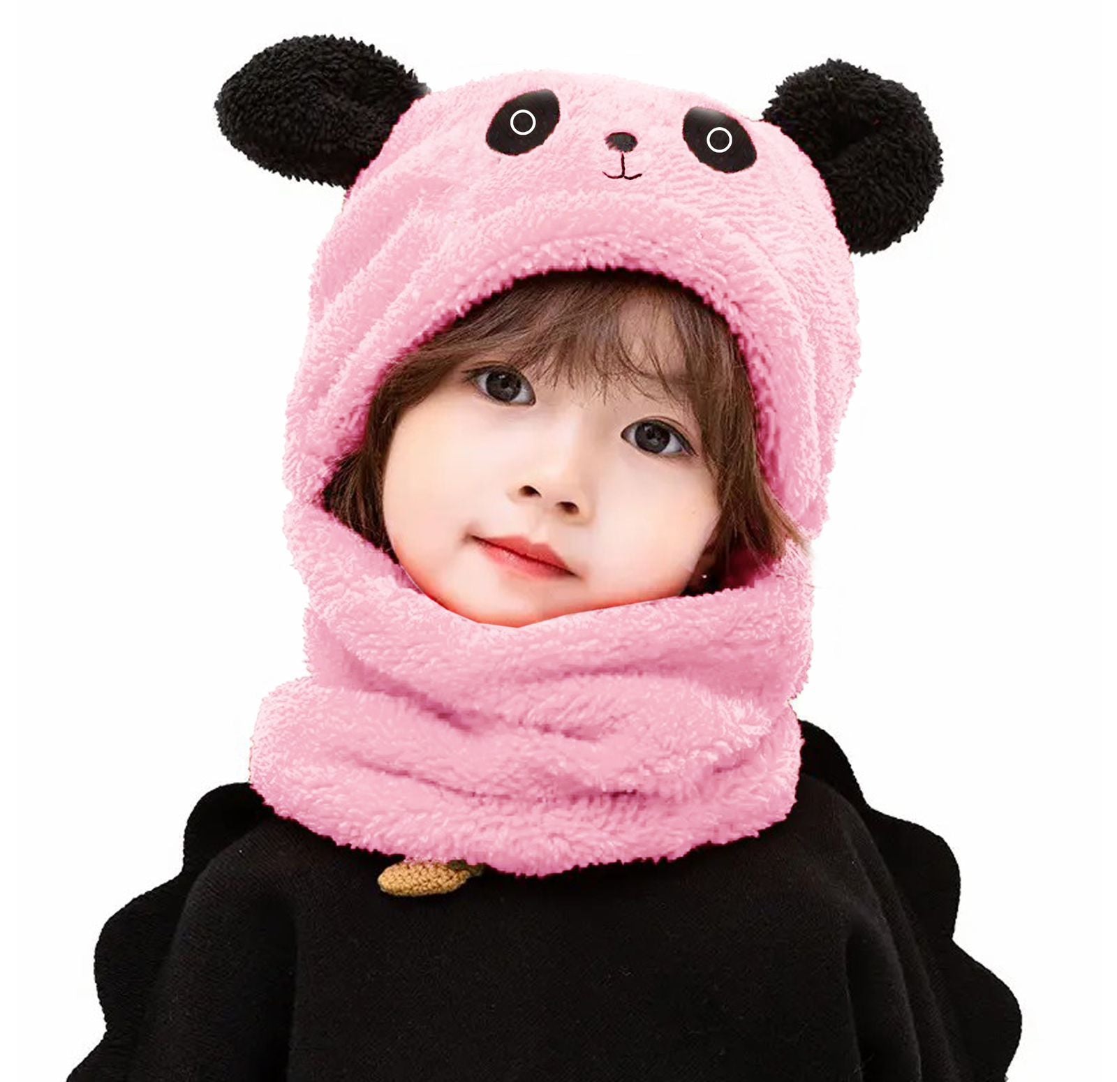 KIDS WOOL CAP Cartoon Panda Baby(random color)