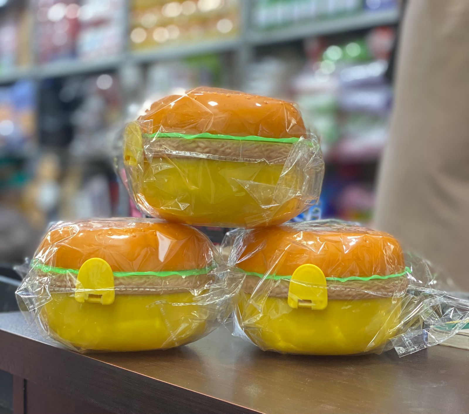 Lunch Box For Kids Burger Hamburger Shaped Multi Layer