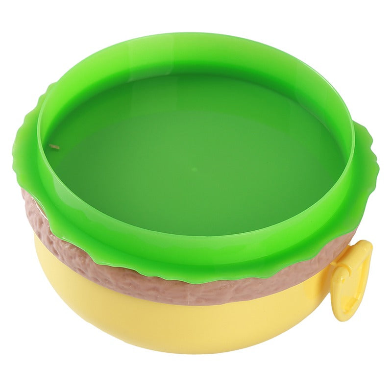 Lunch Box For Kids Burger Hamburger Shaped Multi Layer