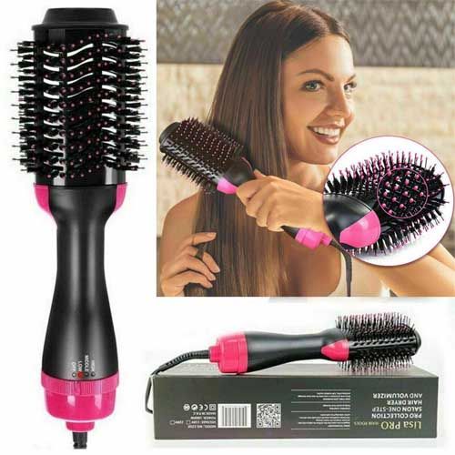 One Step Hair Brush And Dryer | Hair Volumizer Styler Comb 1000W Hair Straightener Curler Roller |
