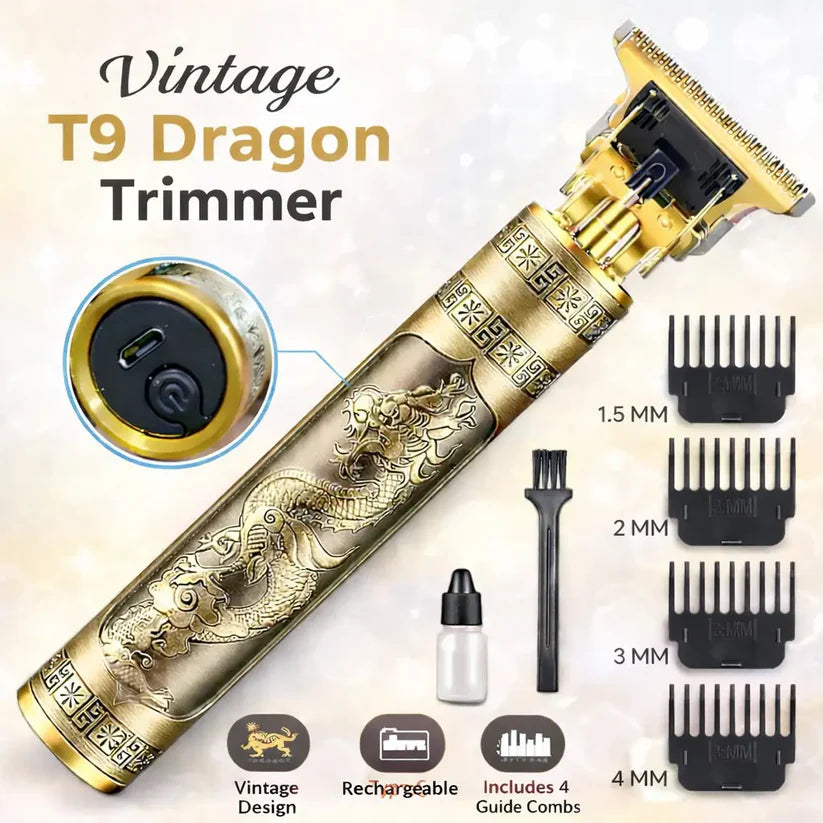 T9 Trimmer - Vintage T9 Gold Hair Trimmer