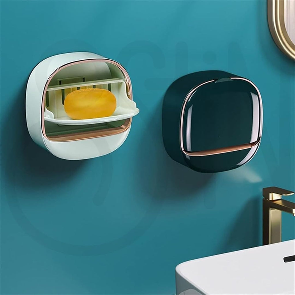 Wall Mounted Soap Holder with Drain Tray – Wateproof