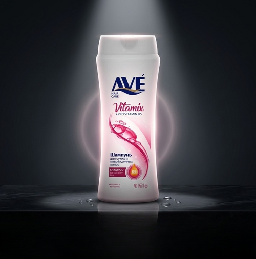 AVE Shampoo 750ml – Made in Iran with Multivitamin Extract for Strong and Healthy Hair