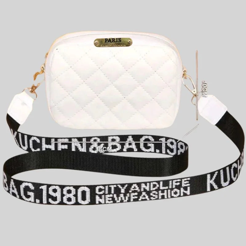 White Luxury Fashion Hand Bag for Girls & Ladies | Stylish Shoulder & Crossbody Bag | Long Strap