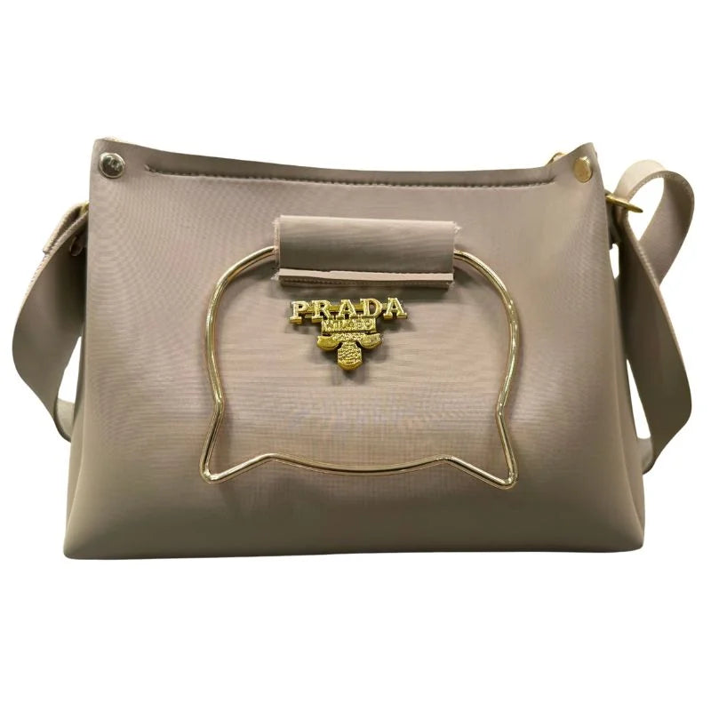 White Elegant Cat Handle Handbag for Girls & Ladies | Stylish Shoulder
