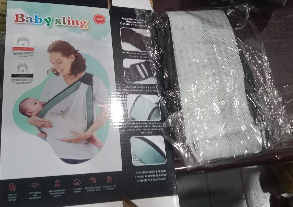 Baby Carrier, Ergonomic Baby Strap one Shoulder Labor-Saving Polyester Baby Half Wrapped Sling