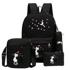 4-Piece School Bag Set/ backpack Children School Bags For Girls Boys