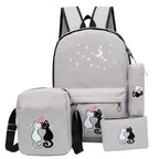 4-Piece School Bag Set/ backpack Children School Bags For Girls Boys