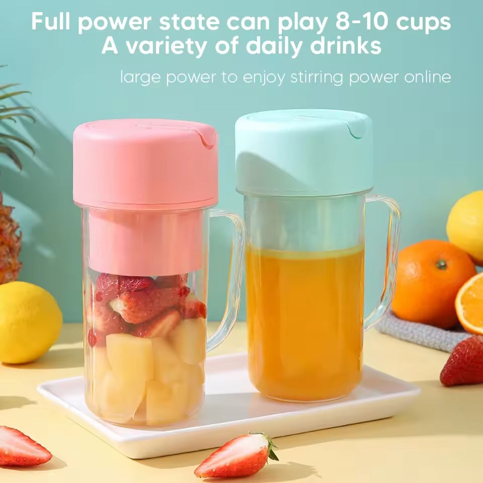 Professional Mini Juicer – Portable Blender &amp; Smoothie Maker with Built-In Straw