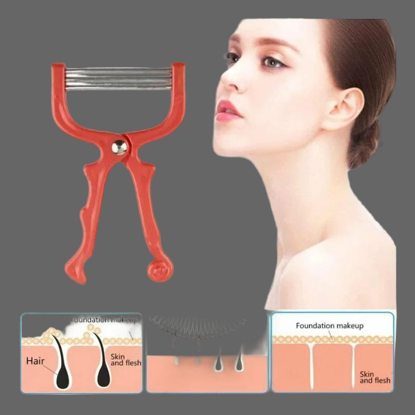 Face Hair Remover Epilator – Handheld Spring Face EpiRoller for Facial Hair Removal