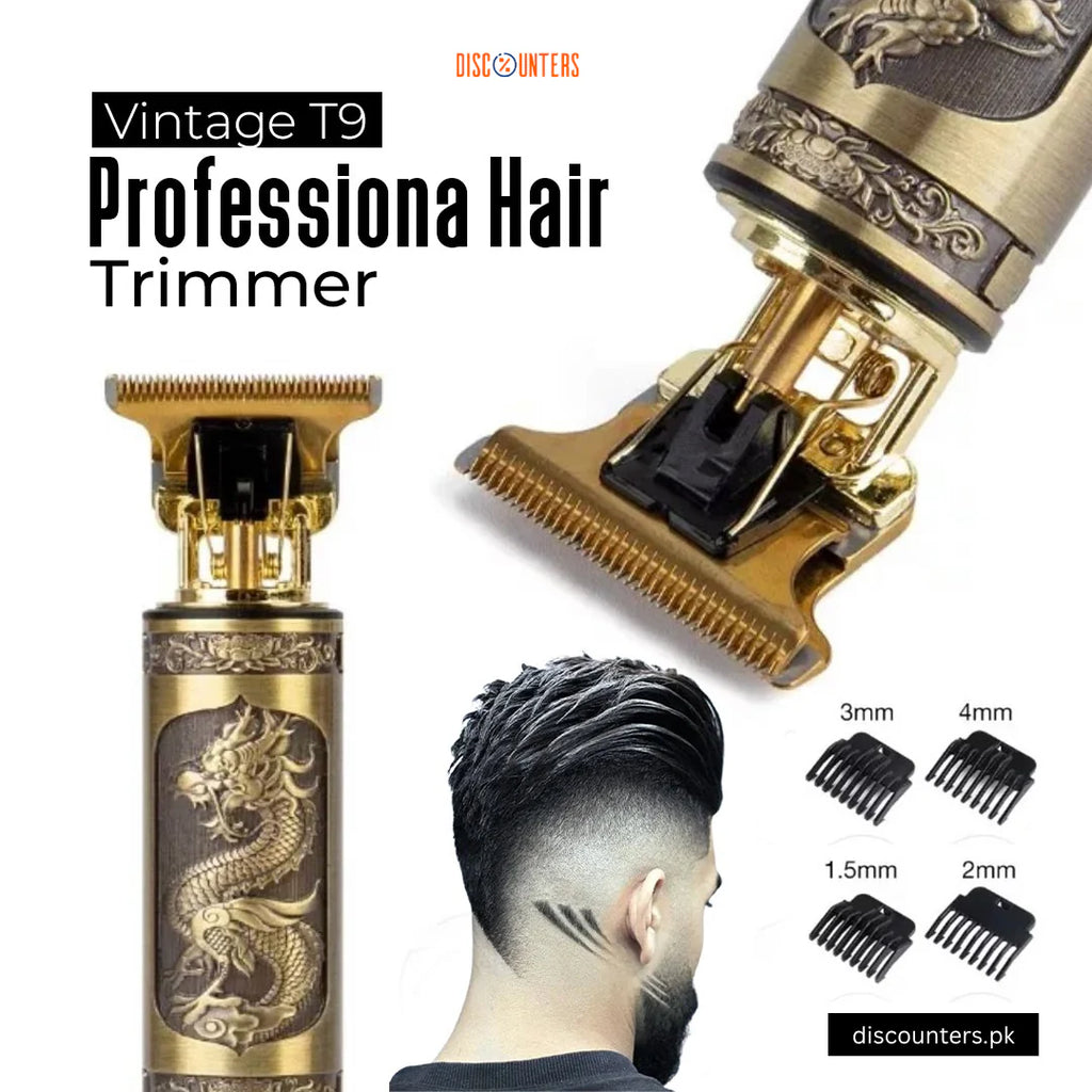 T9 Trimmer - Vintage T9 Gold Hair Trimmer