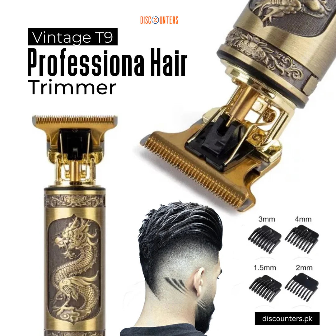 T9 Trimmer - Vintage T9 Gold Hair Trimmer