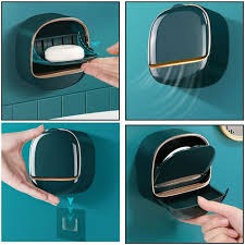 Wall Mounted Soap Holder with Drain Tray – Wateproof