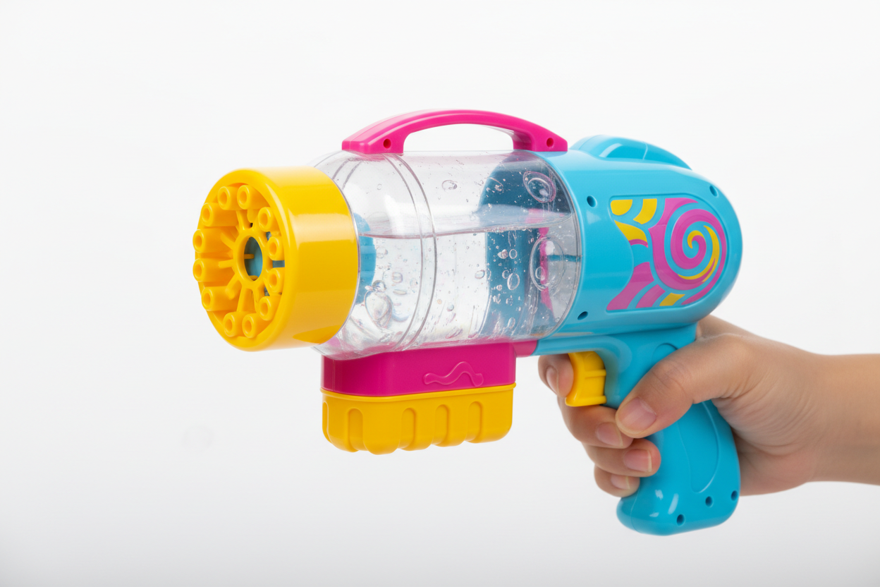 Kids Gatling Bubble Gun Toys Summer Automatic Soap Water Gatling Bubble Machine Children
