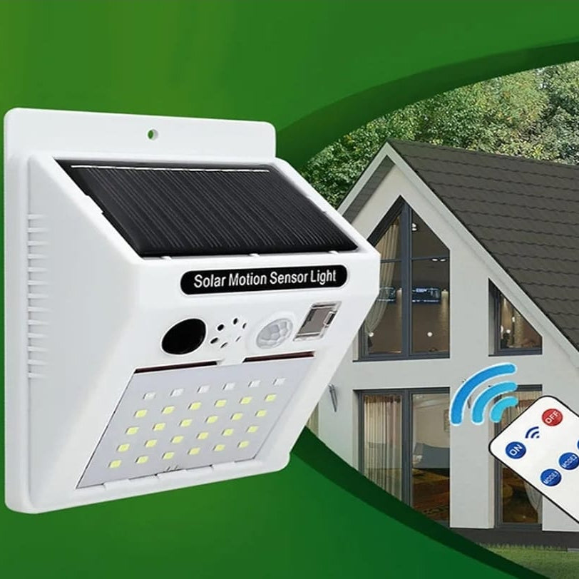 Alarm Sound Security Solar Lamp with Motion Detector & Remote Control – S
