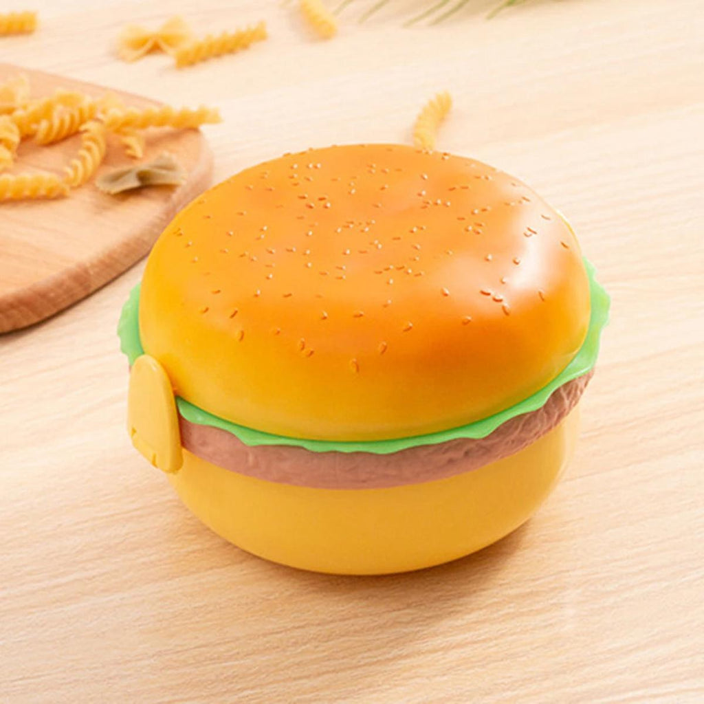 Lunch Box For Kids Burger Hamburger Shaped Multi Layer