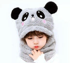 KIDS WOOL CAP Cartoon Panda Baby(random color)