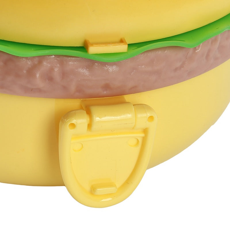 Lunch Box For Kids Burger Hamburger Shaped Multi Layer