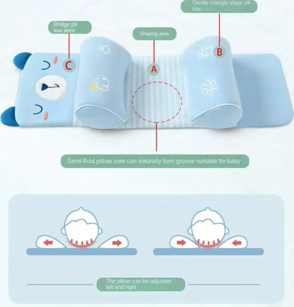 Adjustable Baby Sleeping Support Pillow Anti Roll Cushion And Neck Protection Infant Sleep